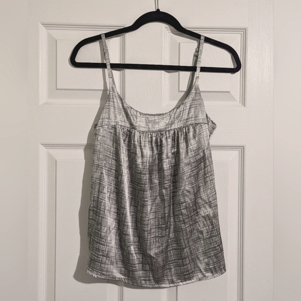 New York & Co. Silky Silver Top